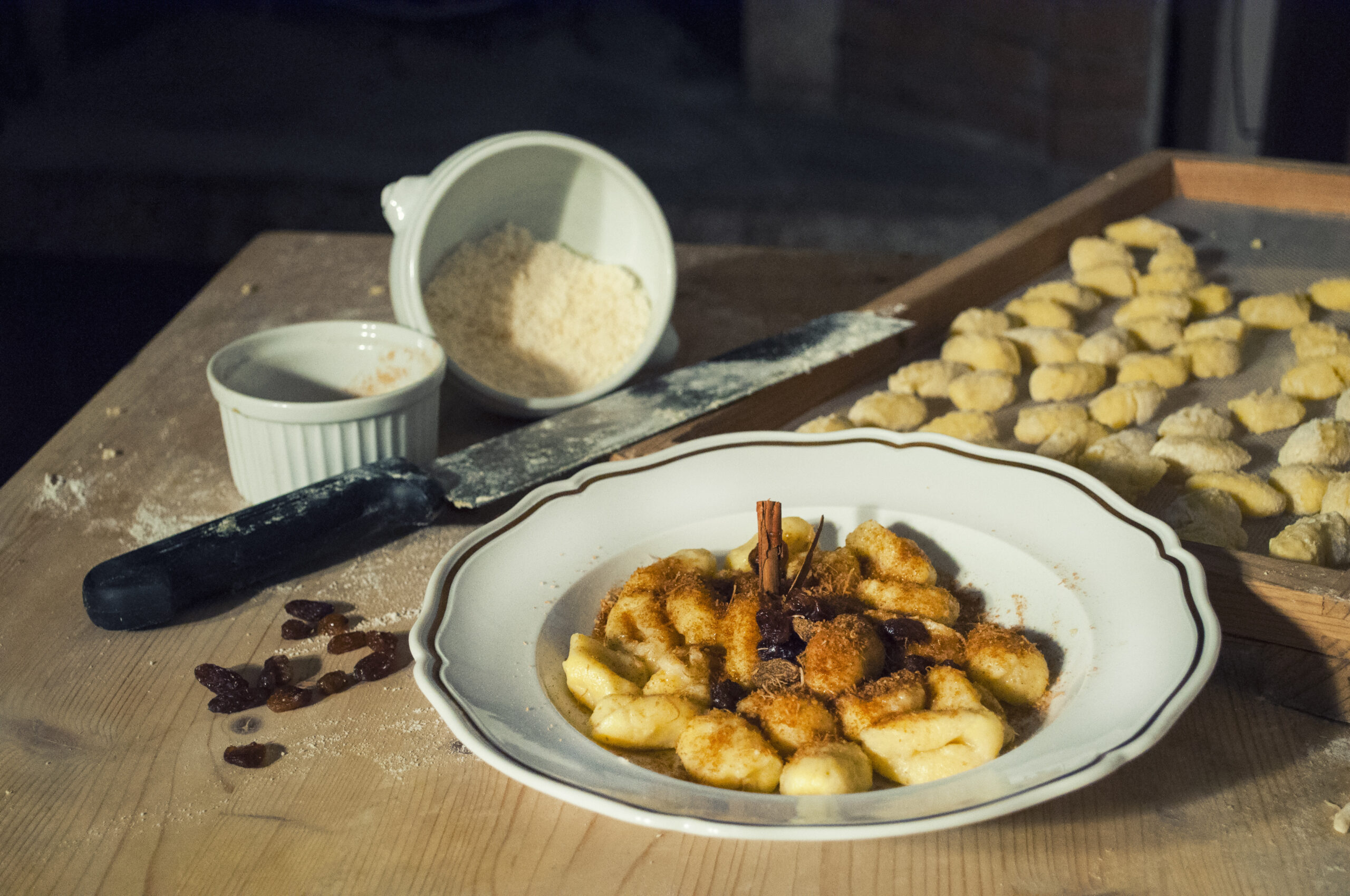 gnocchi alla veneta con zucchero e cannella